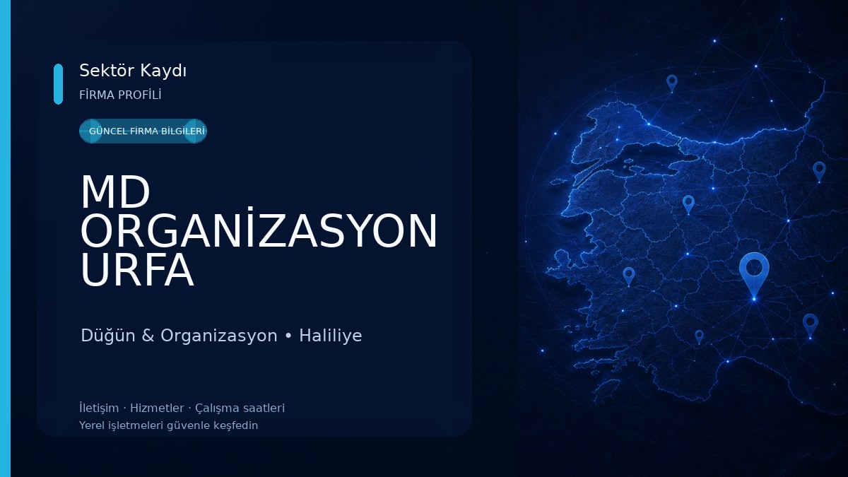 MD ORGANİZASYON URFA Düğün & Organizasyon
