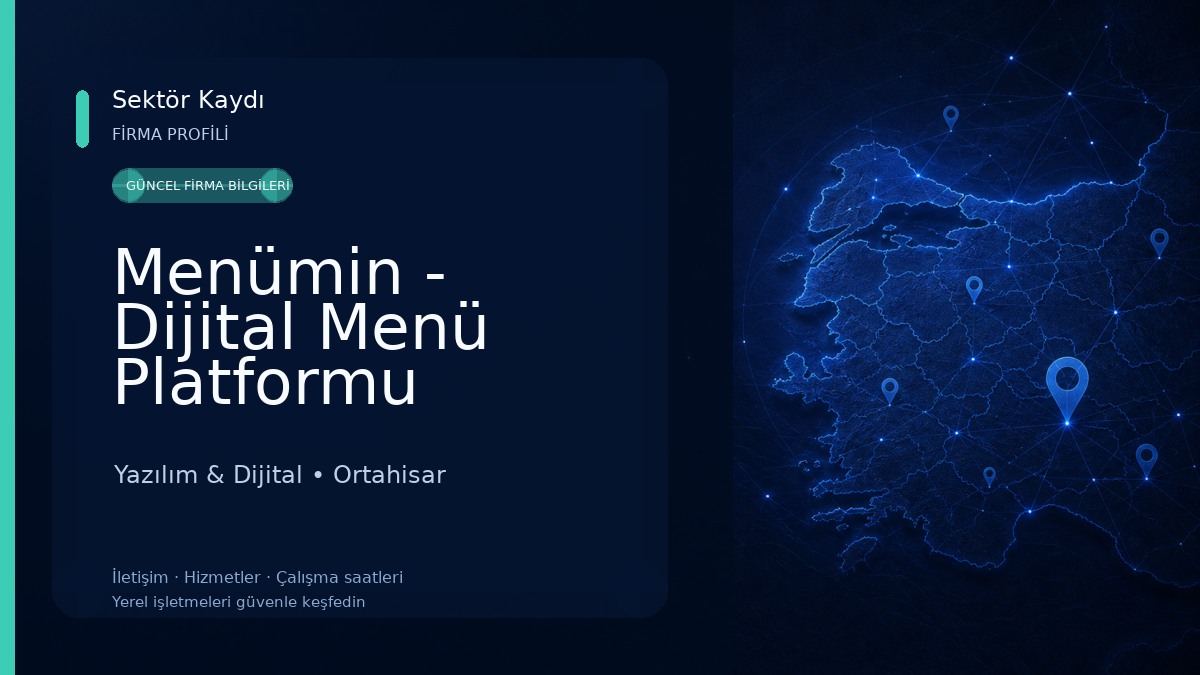 Menümin - Dijital Menü Platformu