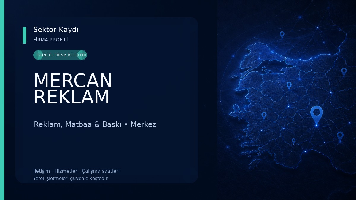 MERCAN REKLAM Reklam, Matbaa & Baskı