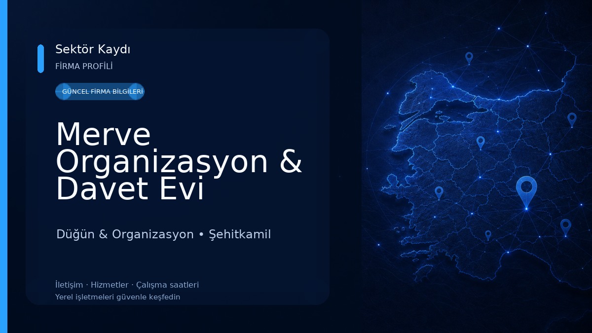 Merve Organizasyon & Davet Evi Düğün & Organizasyon
