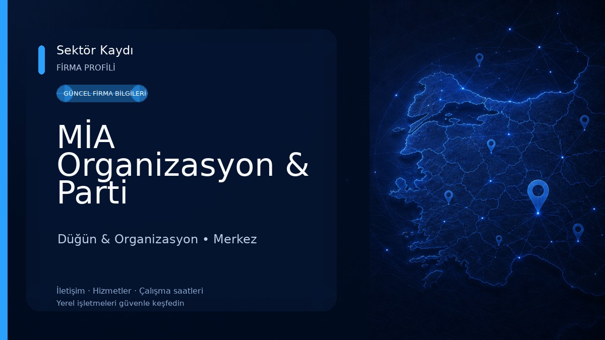 MİA Organizasyon & Parti Malzemeleri 