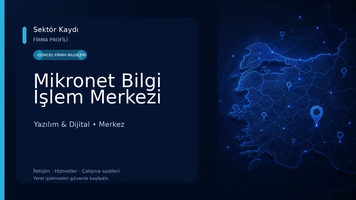 Mikronet Bilgi İşlem Merkezi Yazılım & Dijital