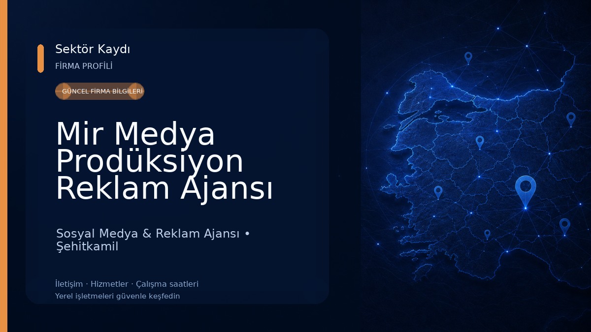 Mir Medya Prodüksiyon Reklam Ajansı Gaziantep (Sosyal Medya) 