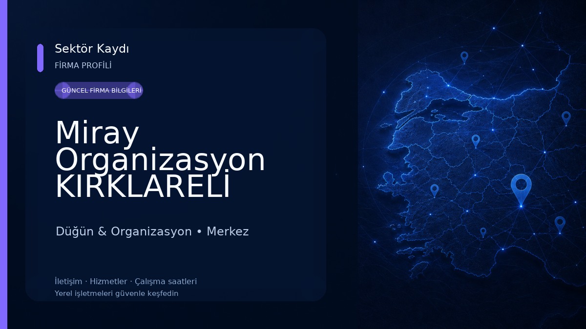 Miray Organizasyon KIRKLARELİ Düğün & Organizasyon