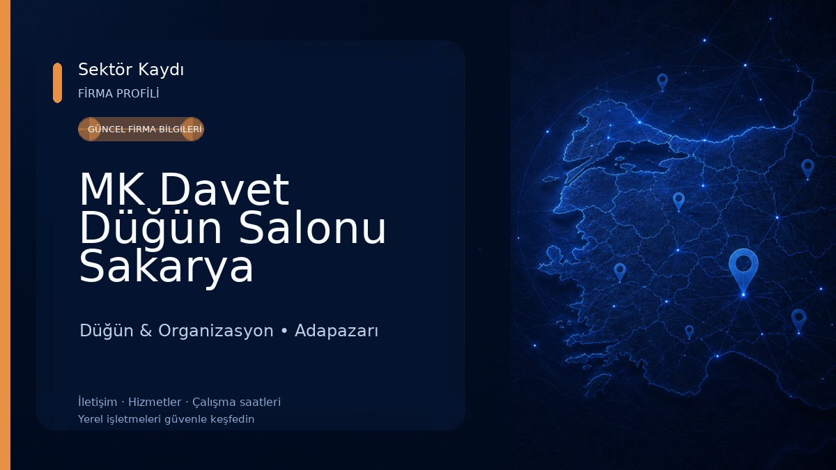MK Davet Düğün Salonu Sakarya