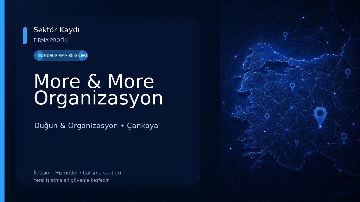 More & More Organizasyon Düğün & Organizasyon