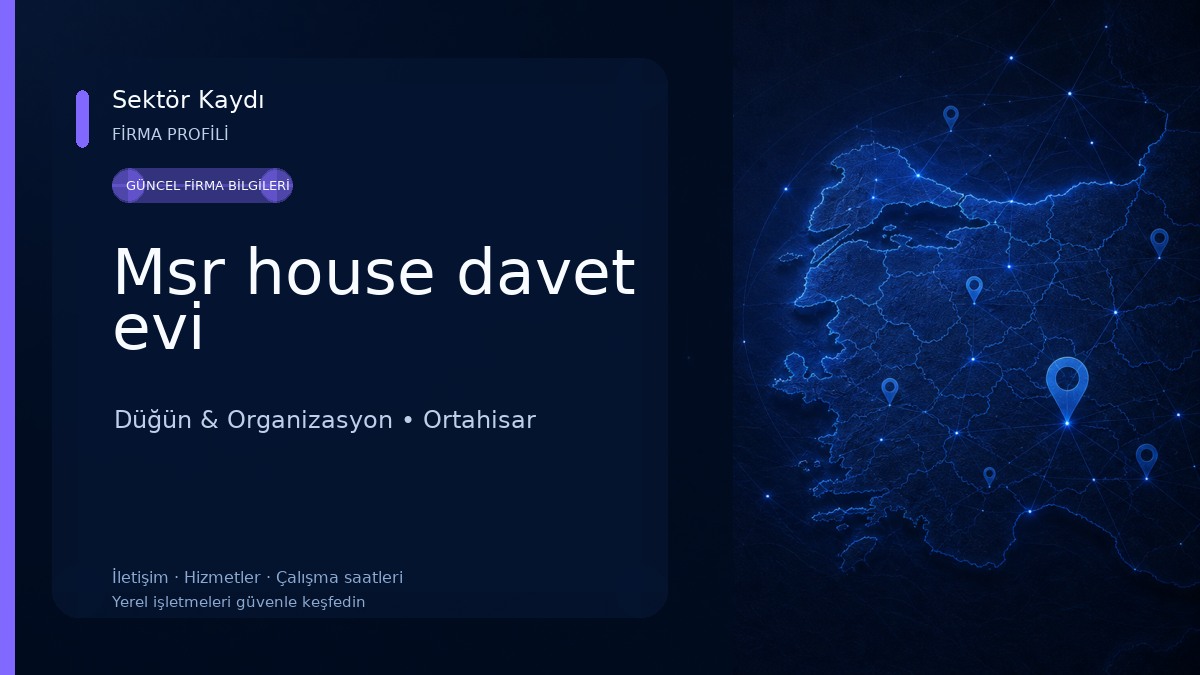Msr house davet evi
