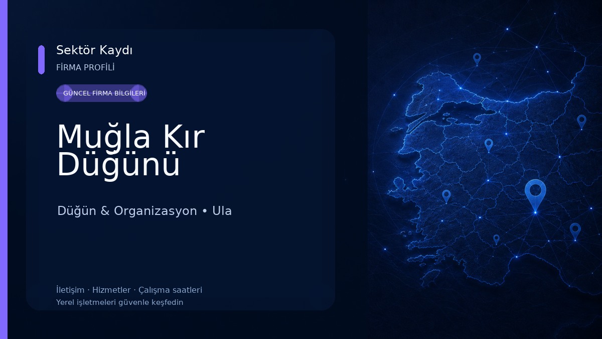 Muğla Kır Düğünü Düğün & Organizasyon