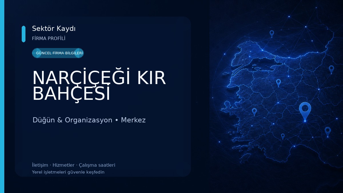 NARÇİÇEĞİ KIR BAHÇESİ Düğün & Organizasyon