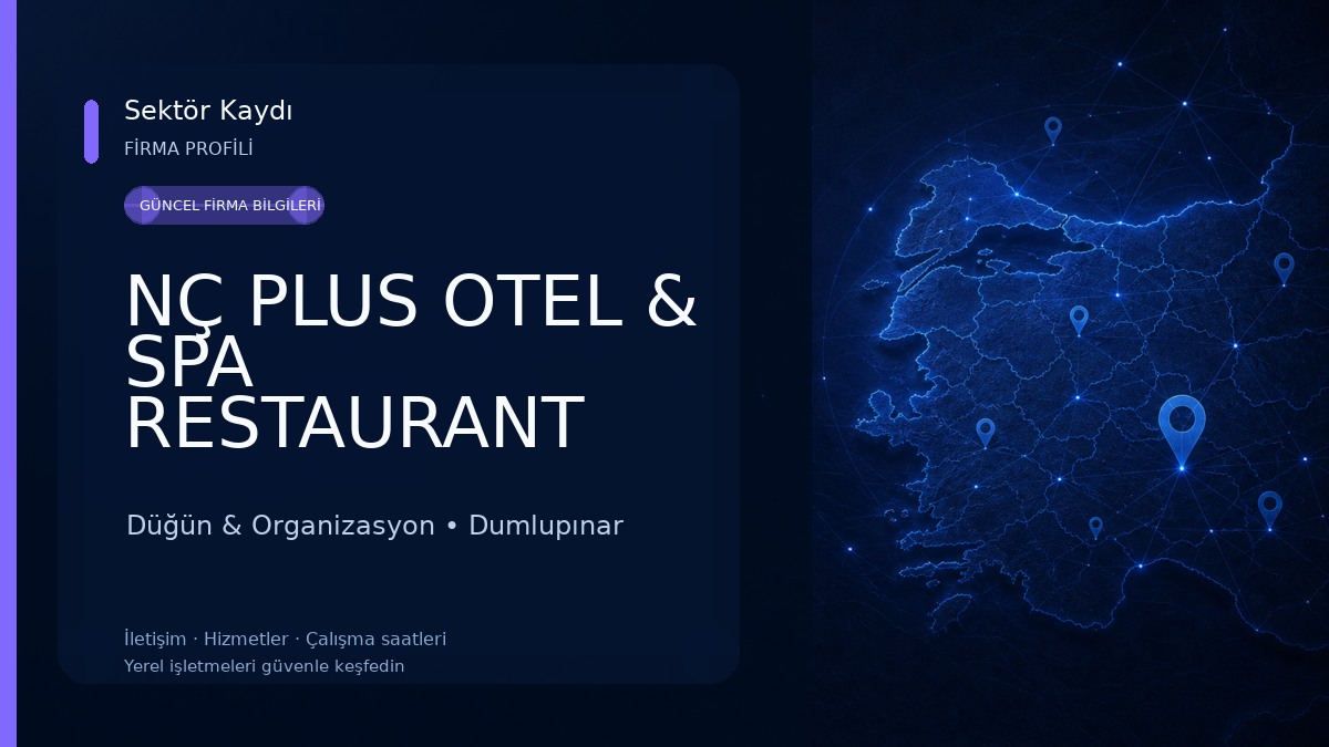 NÇ PLUS OTEL & SPA RESTAURANT DÜĞÜN VE KONFERANS SALONLARI Düğün & Organizasyon