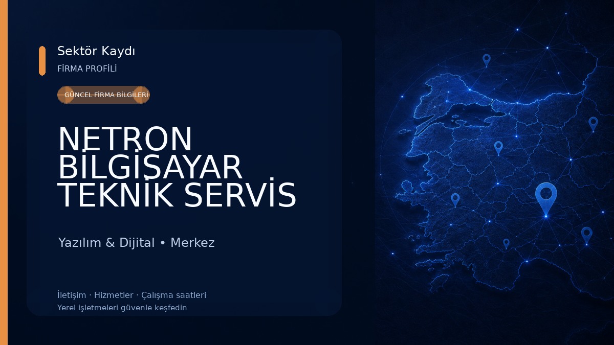 NETRON BİLGİSAYAR TEKNİK SERVİS Yazılım & Dijital
