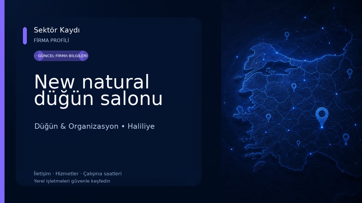 New natural düğün salonu