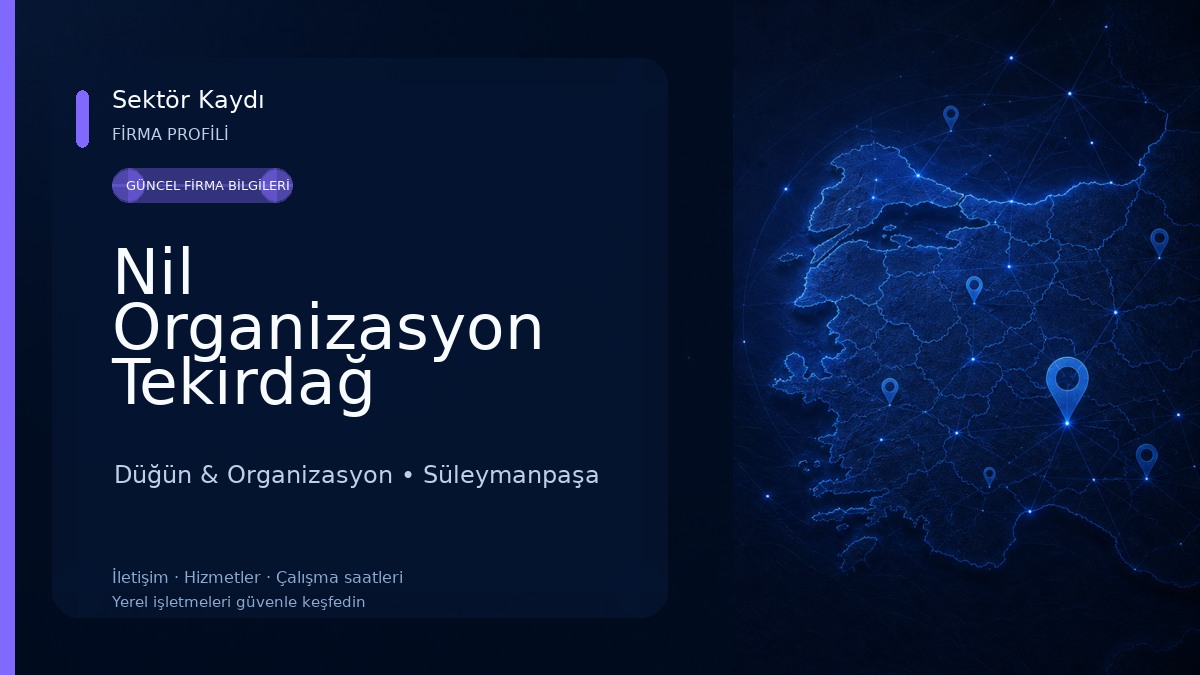 Nil Organizasyon Tekirdağ Düğün & Organizasyon