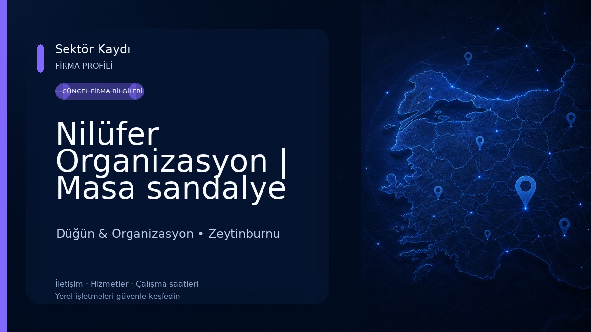 Nilüfer Organizasyon | Masa sandalye kirala | Kokteyl Organizasyon | Düğün ve Nişan Organizasyon | Nikah Organizasyon Düğün & Organizasyon