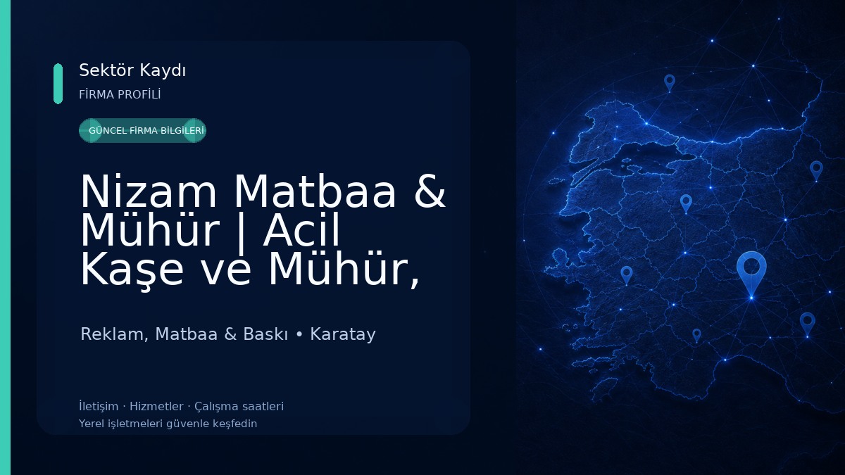 Nizam Matbaa & Mühür | Acil Kaşe ve Mühür, Tüm Etiket Çeşitleri Reklam, Matbaa & Baskı
