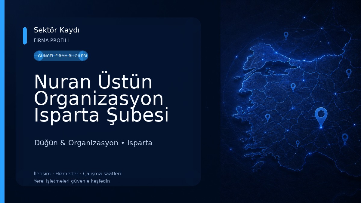 Nuran Üstün Organizasyon Isparta Şubesi Düğün & Organizasyon