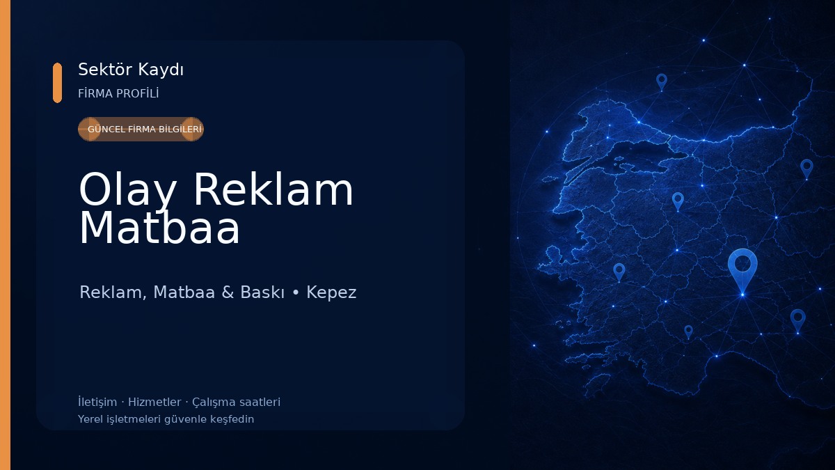 Olay Reklam Matbaa Reklam, Matbaa & Baskı