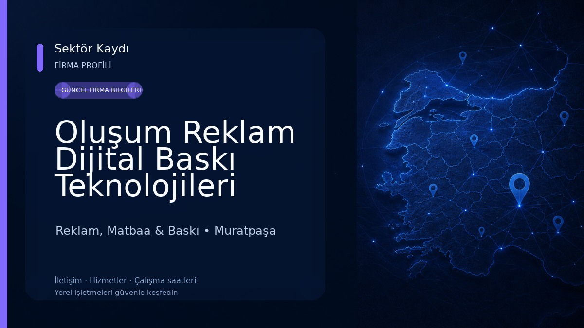 Oluşum Reklam Dijital Baskı Teknolojileri Reklam, Matbaa & Baskı