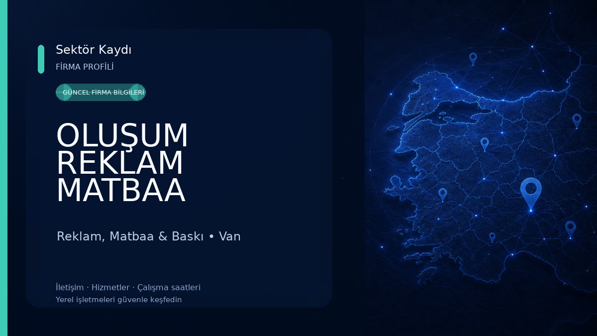 OLUŞUM REKLAM MATBAA Reklam, Matbaa & Baskı