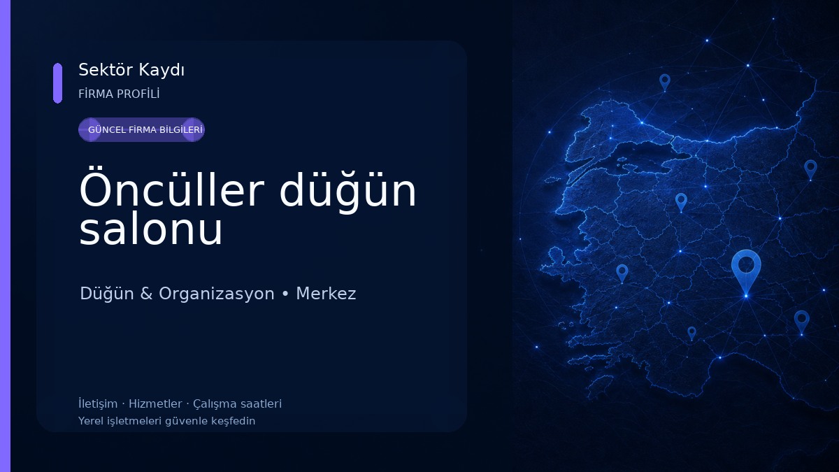 Öncüller düğün salonu Düğün & Organizasyon