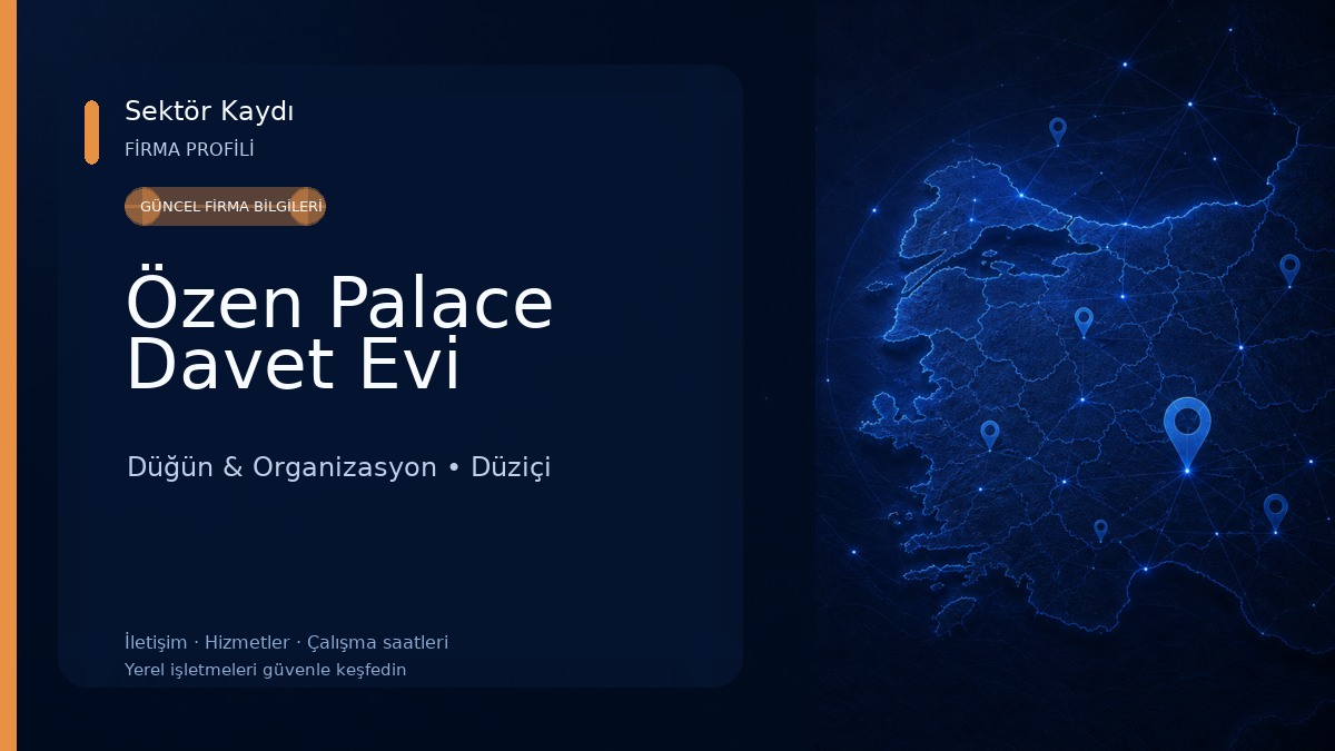 Özen Palace Davet Evi