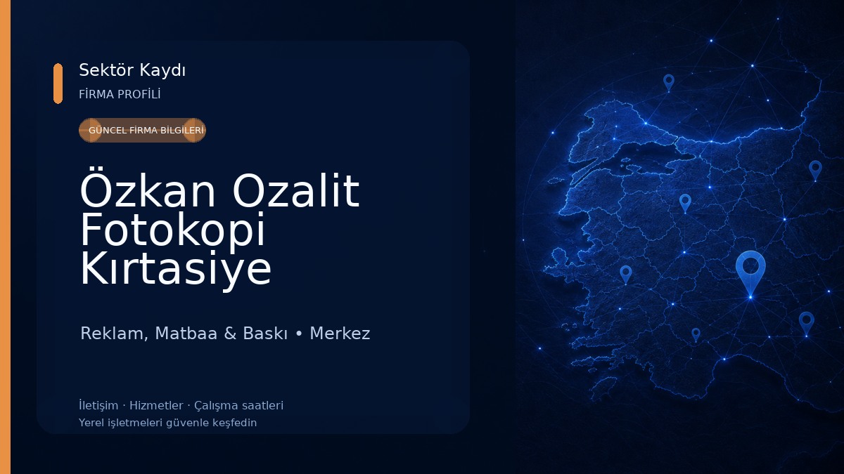 Özkan Ozalit Fotokopi Kırtasiye