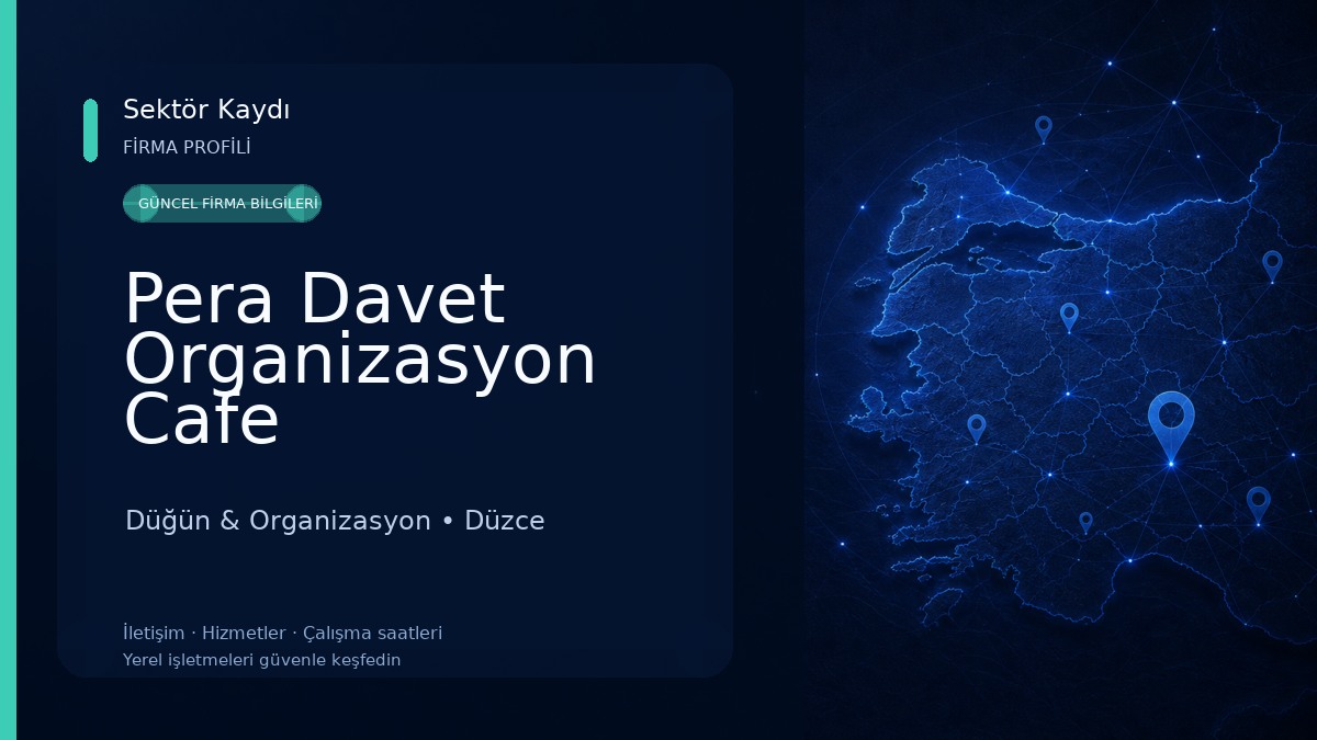 Pera Davet Organizasyon Cafe Düğün & Organizasyon