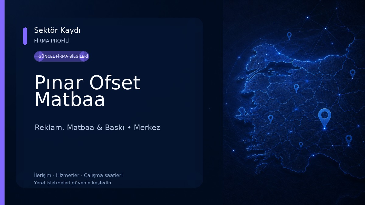 Pınar Ofset Matbaa Reklam, Matbaa & Baskı