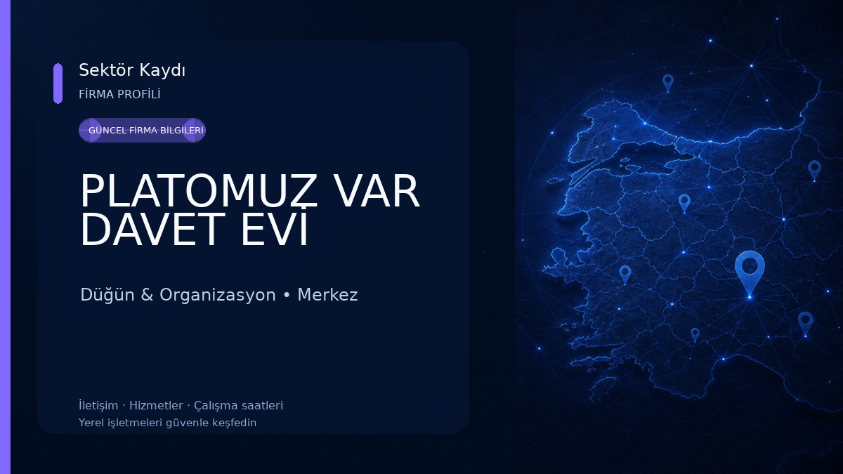 PLATOMUZ VAR DAVET EVİ Düğün & Organizasyon