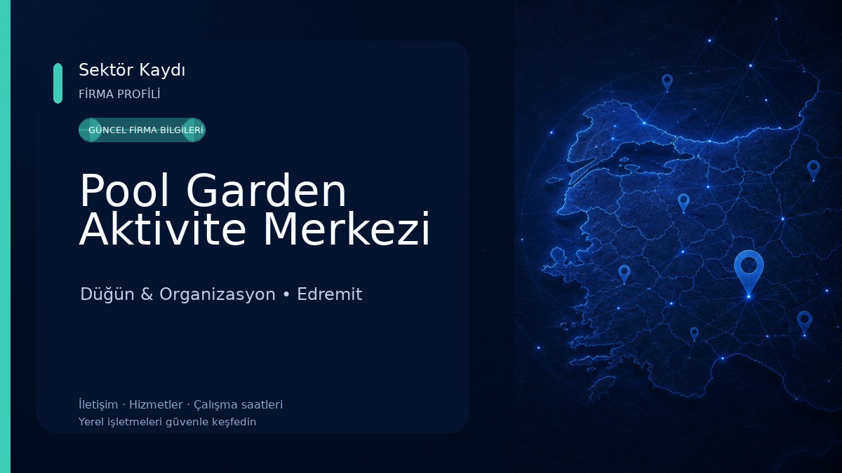 Pool Garden Aktivite Merkezi Düğün & Organizasyon