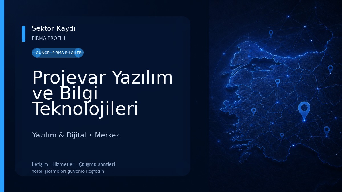Projevar Yazılım ve Bilgi Teknolojileri Yazılım & Dijital
