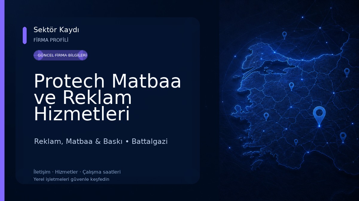Protech Matbaa ve Reklam Hizmetleri San.Ltd.Şti Reklam, Matbaa & Baskı