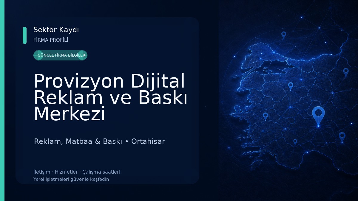 Provizyon Dijital Reklam ve Baskı Merkezi Reklam, Matbaa & Baskı