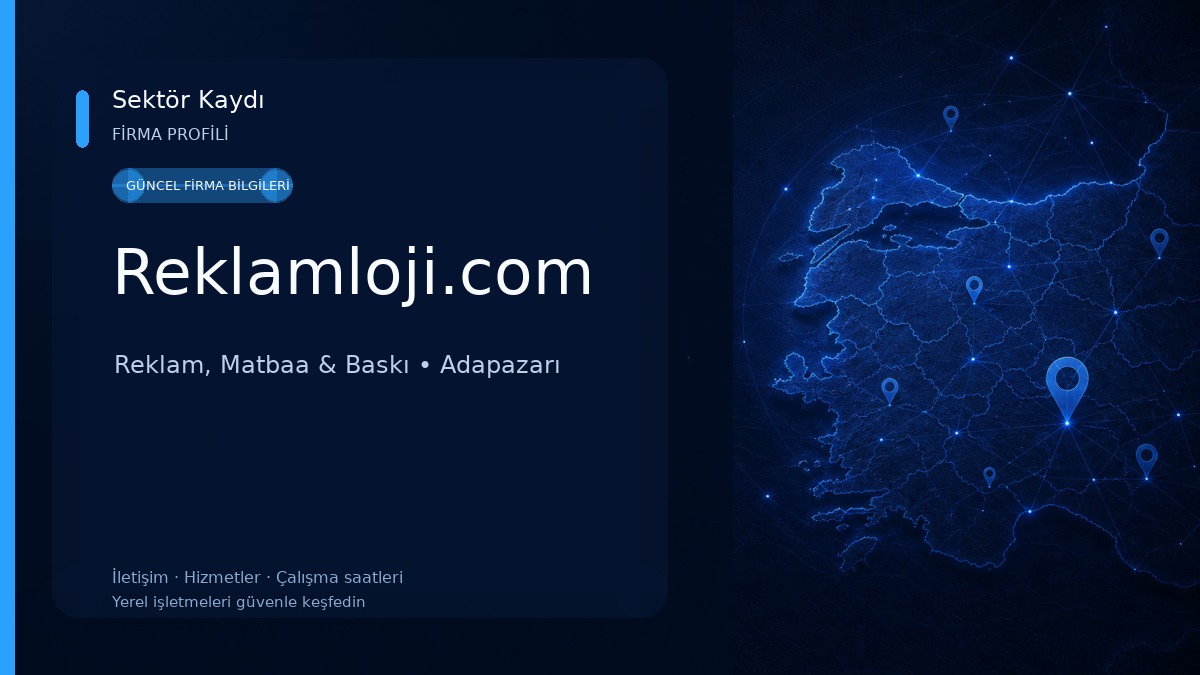 Reklamloji.com Reklam, Matbaa & Baskı