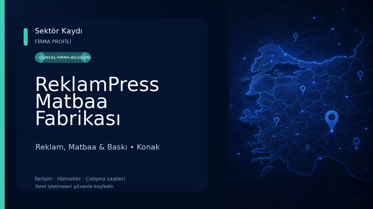 ReklamPress Matbaa Fabrikası Reklam, Matbaa & Baskı