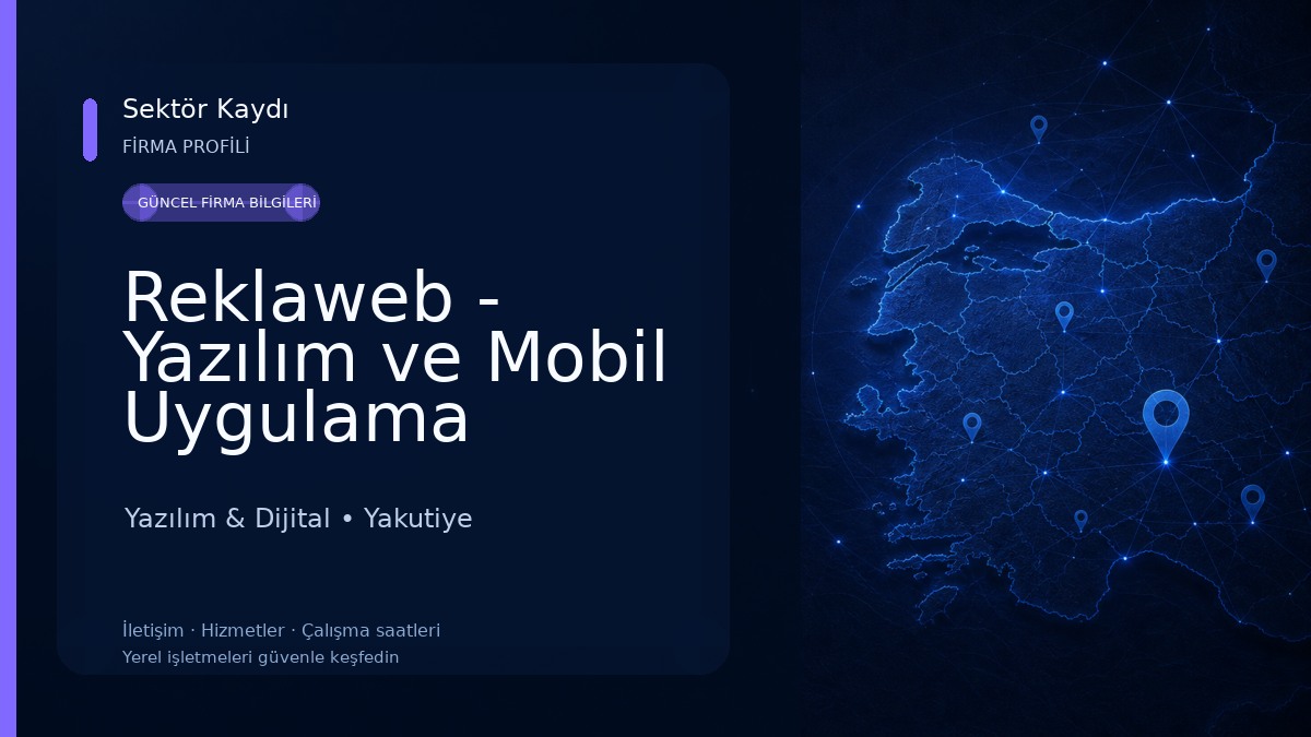 Reklaweb - Yazılım ve Mobil Uygulama Yazılım & Dijital