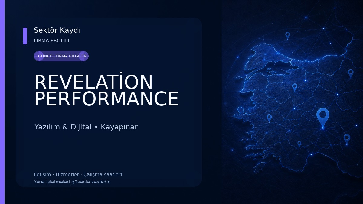 REVELATİON PERFORMANCE Yazılım & Dijital