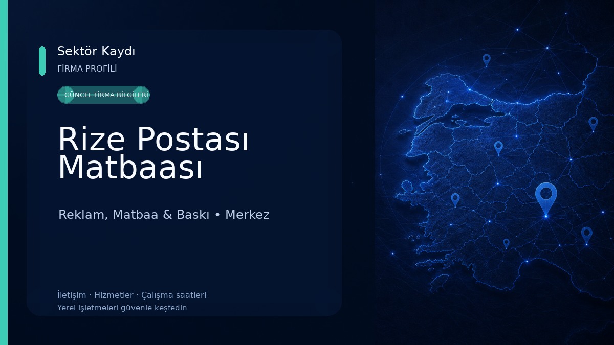 Rize Postası Matbaası 