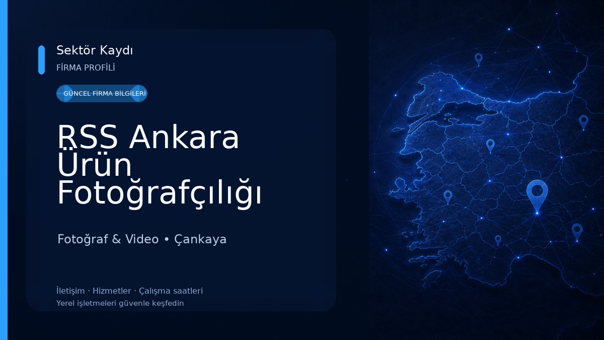 RSS Ankara Ürün Fotoğrafçılığı