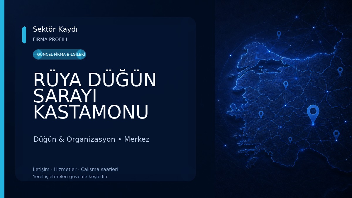 RÜYA DÜĞÜN SARAYI KASTAMONU Düğün & Organizasyon