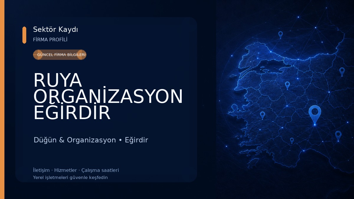 RUYA ORGANİZASYON EĞİRDİR Düğün & Organizasyon