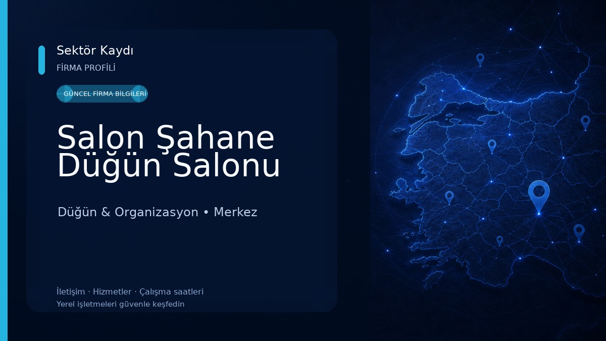Salon Şahane Düğün Salonu Düğün & Organizasyon