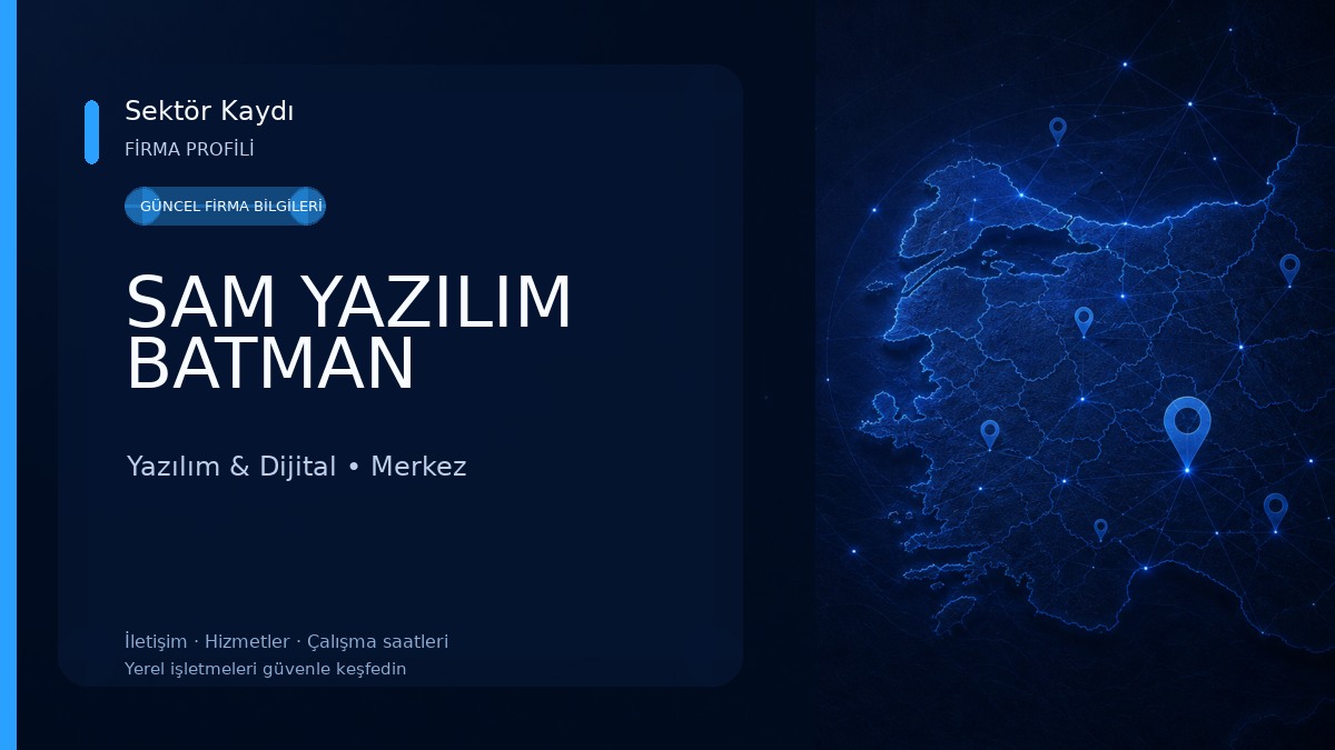 SAM YAZILIM BATMAN