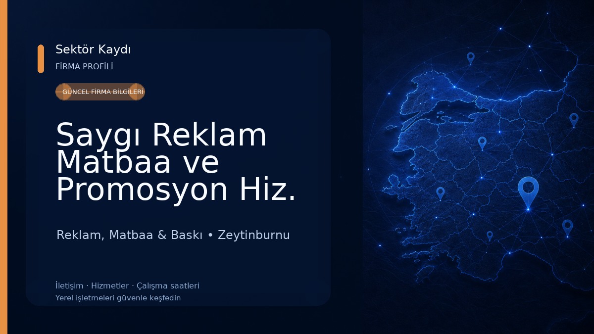Saygı Reklam Matbaa ve Promosyon Hiz. Ltd.Şti. Reklam, Matbaa & Baskı