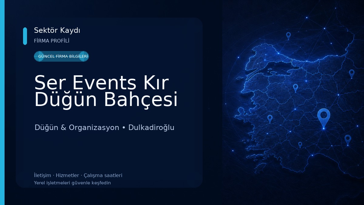 Ser Events Kır Düğün Bahçesi