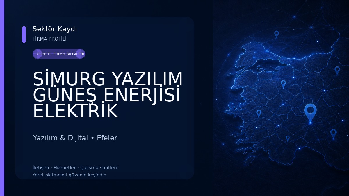 SİMURG YAZILIM GÜNEŞ ENERJİSİ ELEKTRİK ÜRETME SİSTEMLERİ VE OTOMASYONLARI Yazılım & Dijital