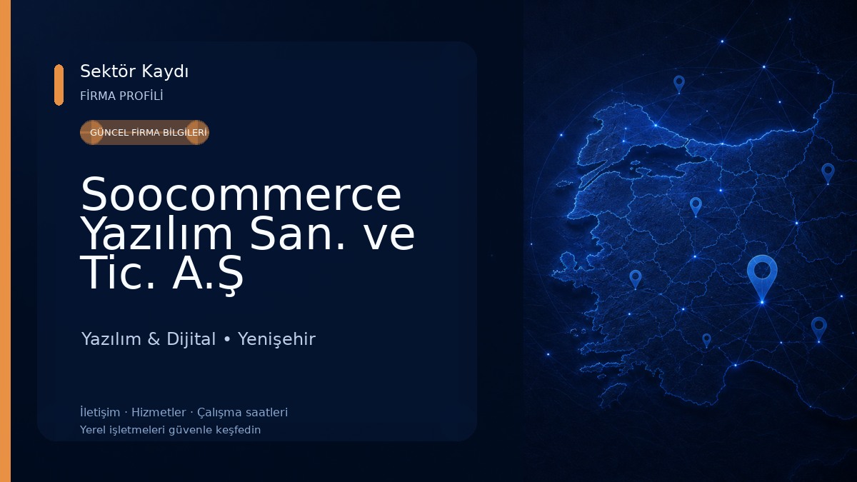 Soocommerce Yazılım San. ve Tic. A.Ş