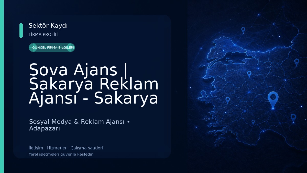 Sova Ajans | Sakarya Reklam Ajansı - Sakarya Web Tasarım - Sakarya Reklam 