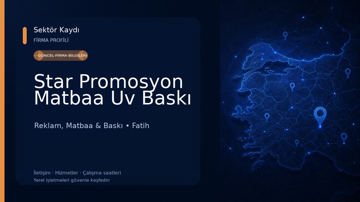 Star Promosyon Matbaa Uv Baskı Reklam, Matbaa & Baskı