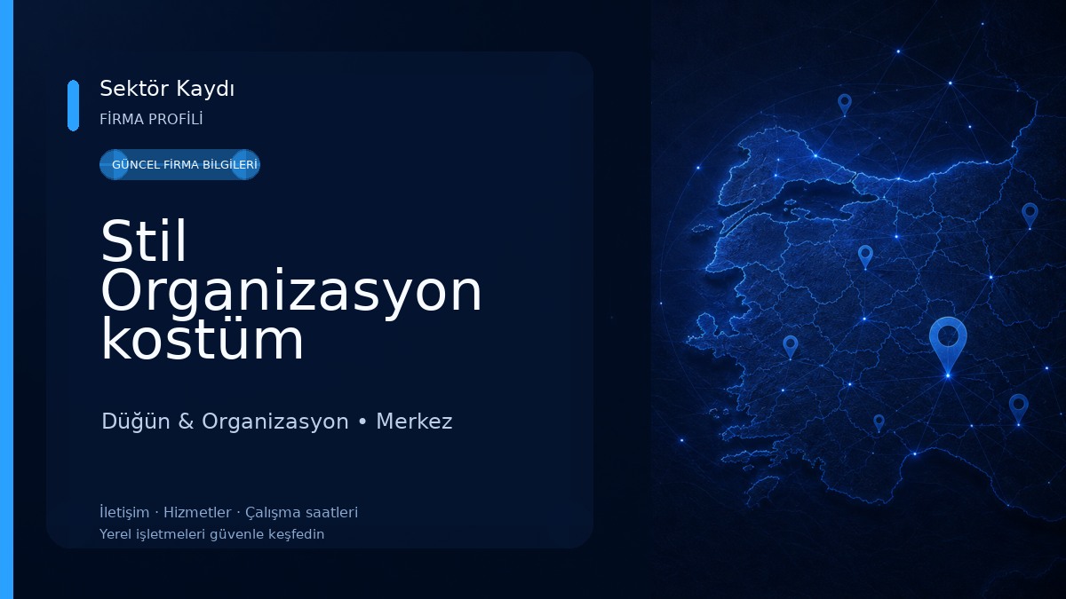 Stil Organizasyon kostüm Düğün & Organizasyon